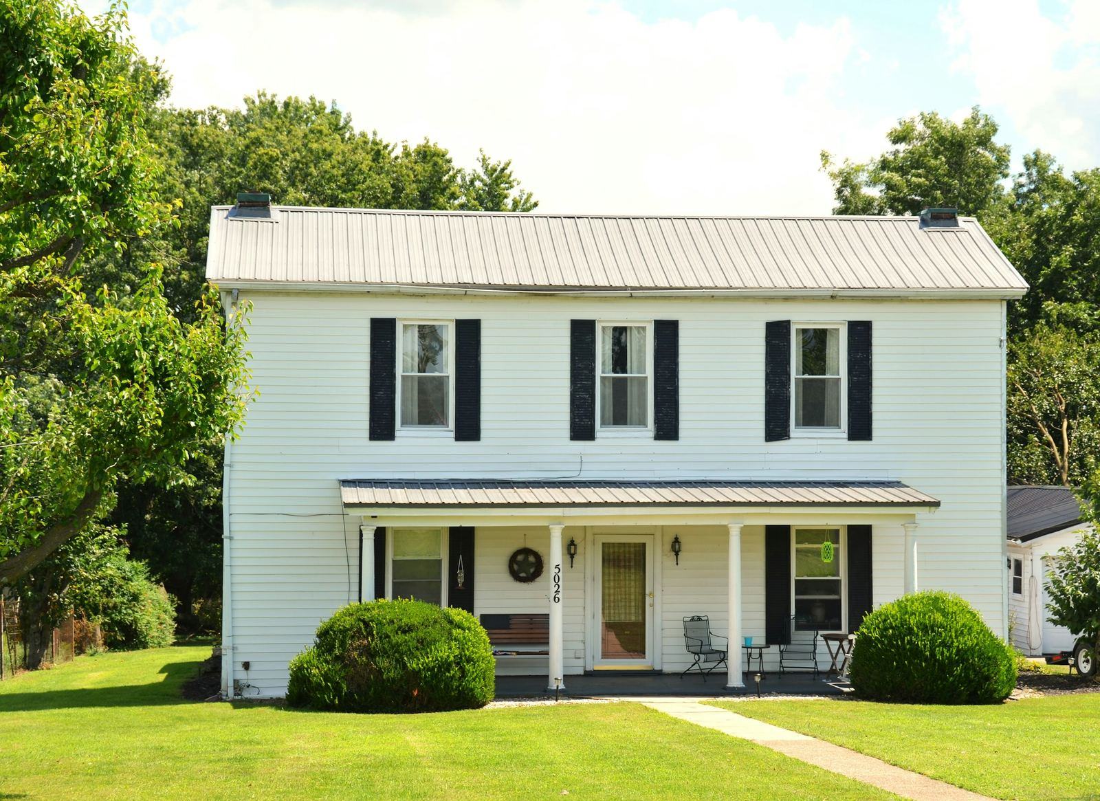 Two-story house with a front porch