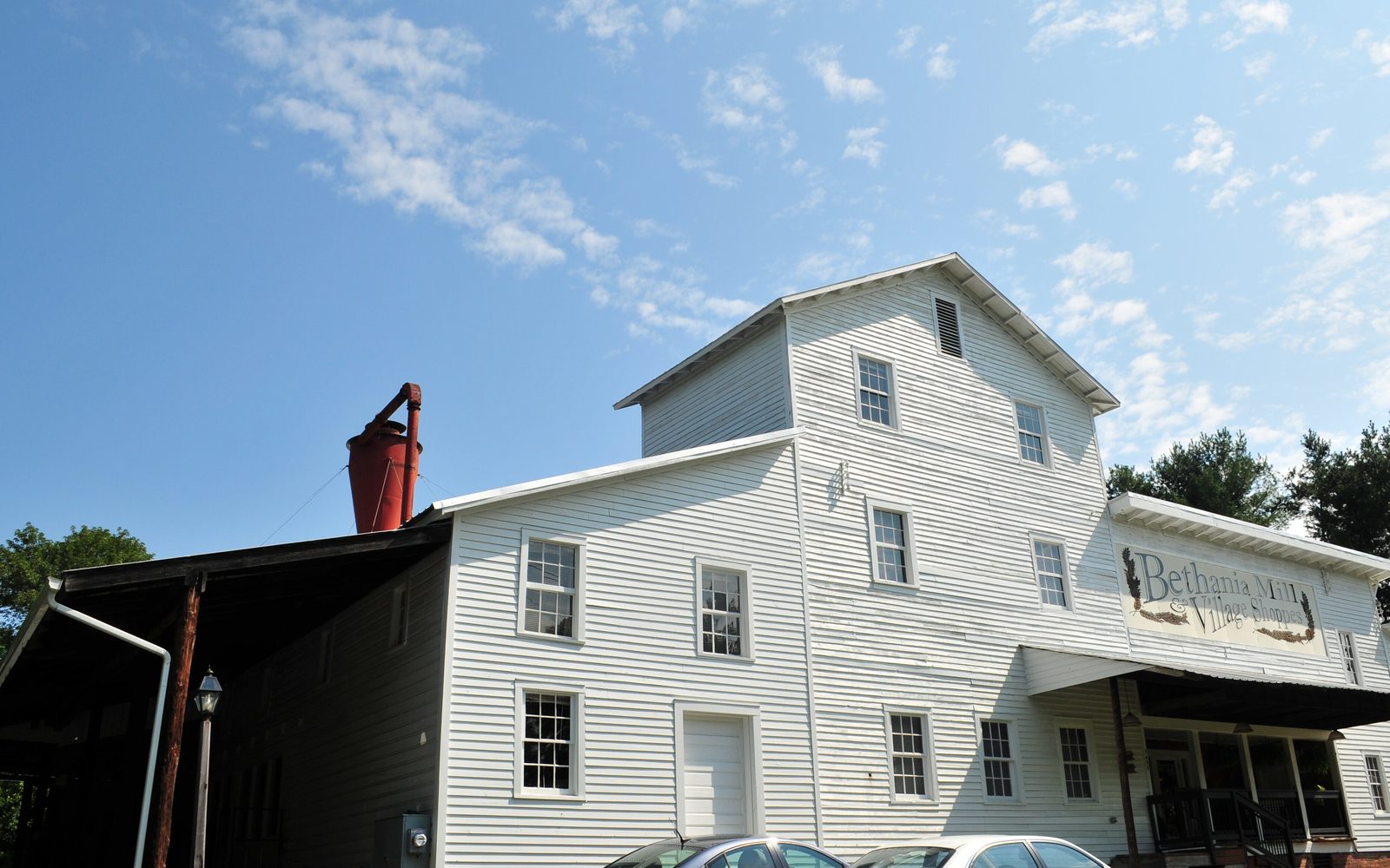 The Bethania mill, in the Bethania Historic District